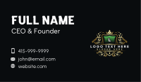 Royalty Floral Crown Business Card Image Preview