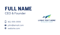 Forwarding Paper Plane Business Card Image Preview