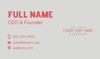 Modern Professional Wordmark Business Card Image Preview