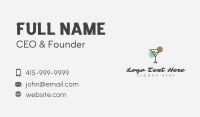 Tropical Cocktail Bar Business Card Image Preview