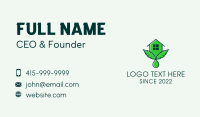 Cannabis House Droplet  Business Card Image Preview