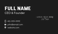 Elegant Beauty Brand  Wordmark  Business Card Design