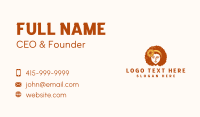 Afro Woman Sunflower Business Card Image Preview