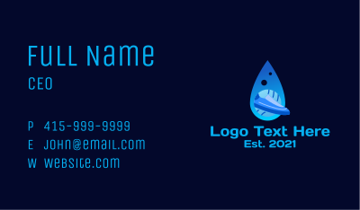 Droplet Waterproof Shoes Business Card Image Preview