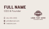 Wood Lumber Woodworking  Business Card Design