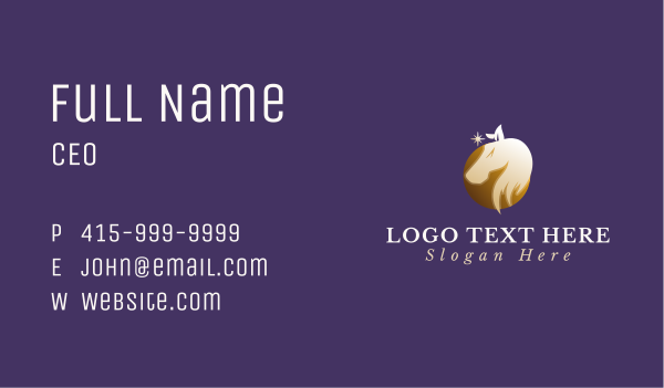 Star Horse Equine Business Card Design Image Preview