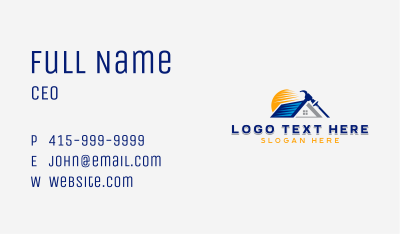 Home Roof Repair Business Card Image Preview