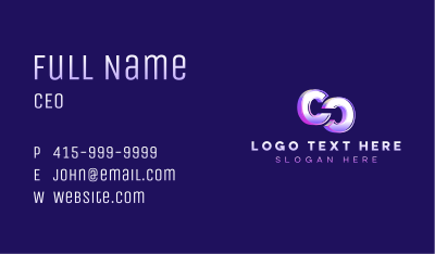 Creative Media Entertainment Letter C Business Card Image Preview