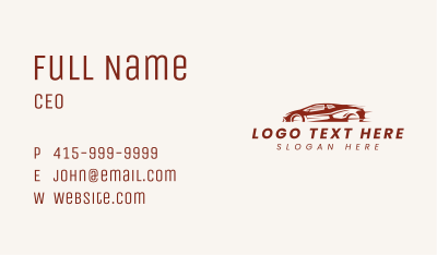 Car Race Vehicle Business Card Image Preview