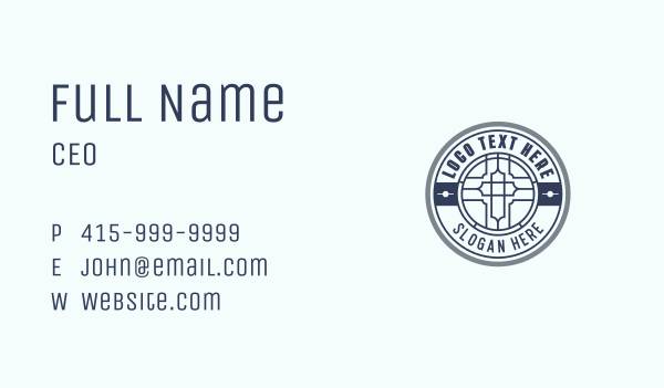 Christian Cross Church Business Card Design Image Preview