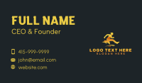 Human Lightning Athlete Business Card Preview