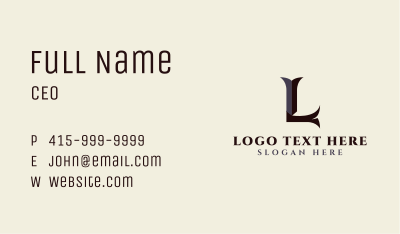 Paralegal Law Firm Attorney Business Card Image Preview