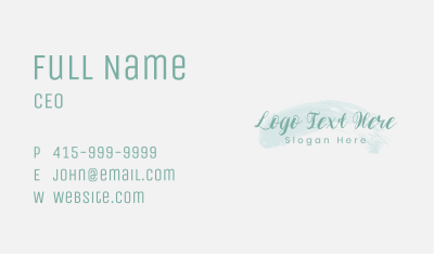 Cosmetics Business Wordmark Business Card Image Preview