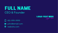Modern Neon Sign Business Card Image Preview