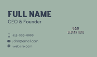 Retro Hipster Wordmark Business Card Image Preview