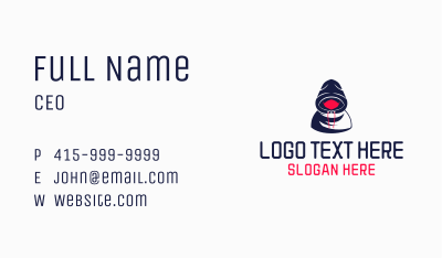 Masked Hood Human Business Card Image Preview