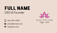 Flower Yoga Fitness  Business Card Image Preview