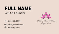 Flower Yoga Fitness  Business Card Preview