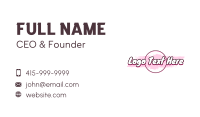 Sweet Dessert Wordmark  Business Card Image Preview