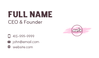 Sweet Dessert Wordmark  Business Card Image Preview