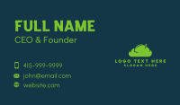 Green Lime Cloud Business Card Design