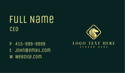 Deluxe Horse Equestrian Business Card Image Preview