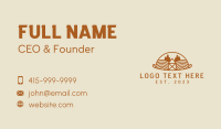 Orange Agriculture Field  Business Card Preview