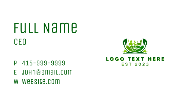 Lawn Mower Landscaping Gardening Business Card Design Image Preview