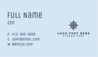 Ocean Mountain Compass  Business Card Image Preview