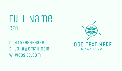 Wellness Needle Leaf Business Card Image Preview