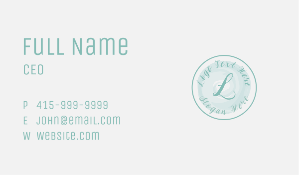 Classy Beauty Shop Lettermark Business Card Design Image Preview