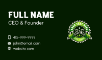 Chainsaw Carpentry Joinery Business Card Preview