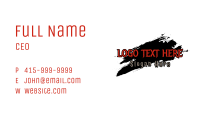 Scary Horror Store Wordmark Business Card Image Preview