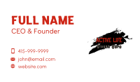Scary Horror Store Wordmark Business Card Design