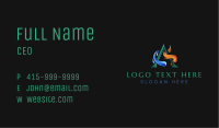 Water Fire Letter A Business Card Image Preview
