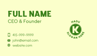 Pine Tree Letter K Business Card Image Preview
