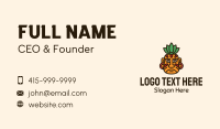 Ancient Mayan Warrior Face Business Card Preview