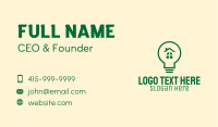 Eco Friendly Light Bulb Business Card Image Preview
