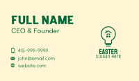 Eco Friendly Light Bulb Business Card Image Preview