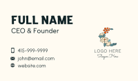 Flower Tangerine Decoration Business Card Image Preview