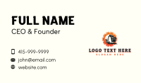 Construction Excavator Machine Business Card Preview