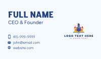 Castle Daycare Kindergarten Business Card Design