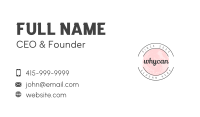 Pastel Watercolor Badge Wordmark Business Card Image Preview