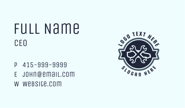 Car Wrench Machinist Business Card Design Image Preview