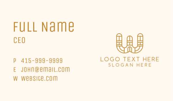 Native Letter W Business Card Design Image Preview