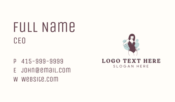 Bikini Fashion Swimwear Business Card Design Image Preview