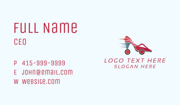 Red Stiletto Car Business Card Design Image Preview