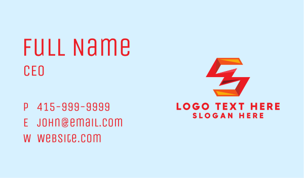 Red Letter S Gaming Company  Business Card Design Image Preview