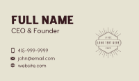 Rustic Hexagon Wordmark Business Card Image Preview