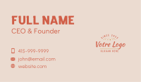 Fun Casual Wordmark Business Card Image Preview